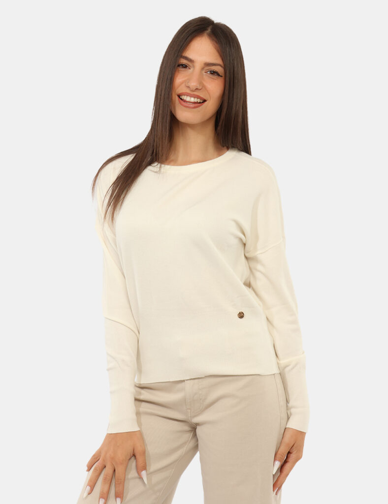 Abbigliamento donna scontato - Maglia Yes Zee Bianca
