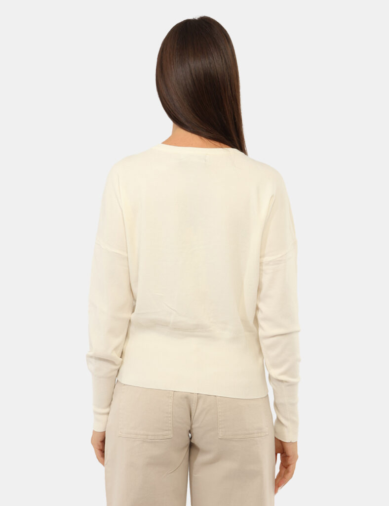Abbigliamento donna scontato - Maglia Yes Zee Bianca