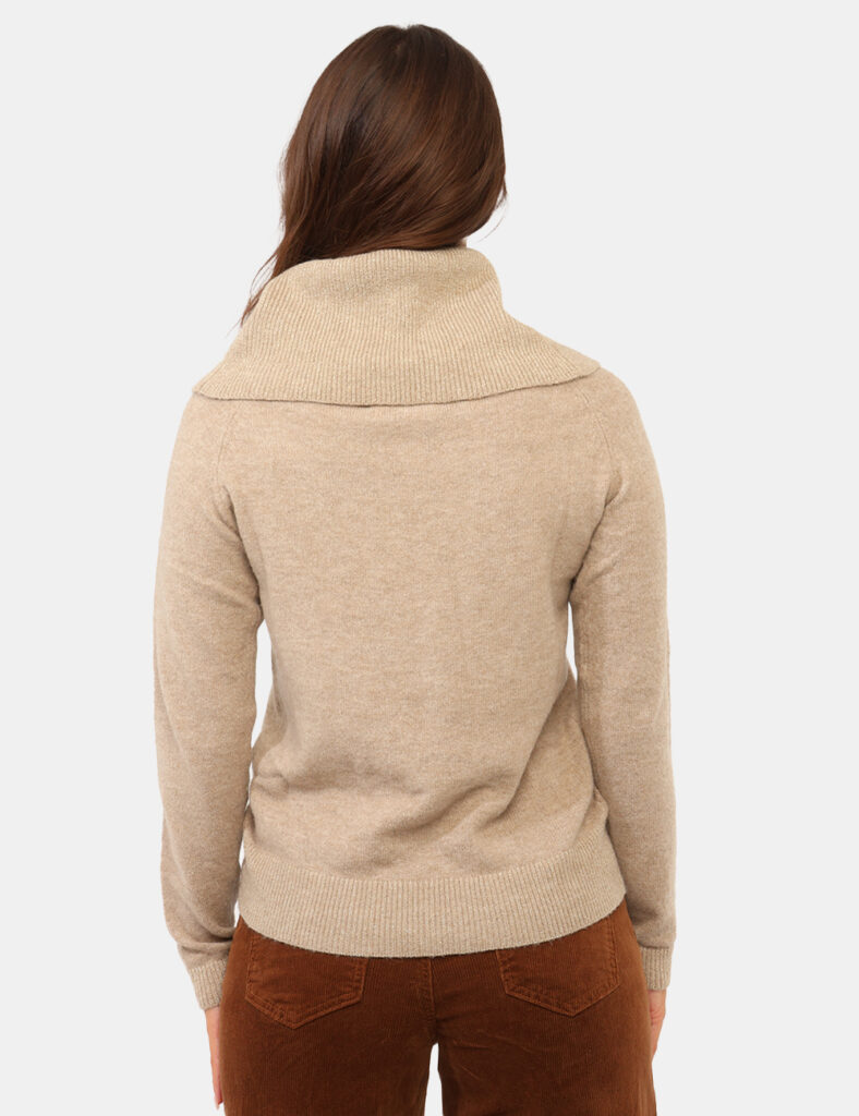 Abbigliamento donna scontato - Maglia Yes Zee Beige