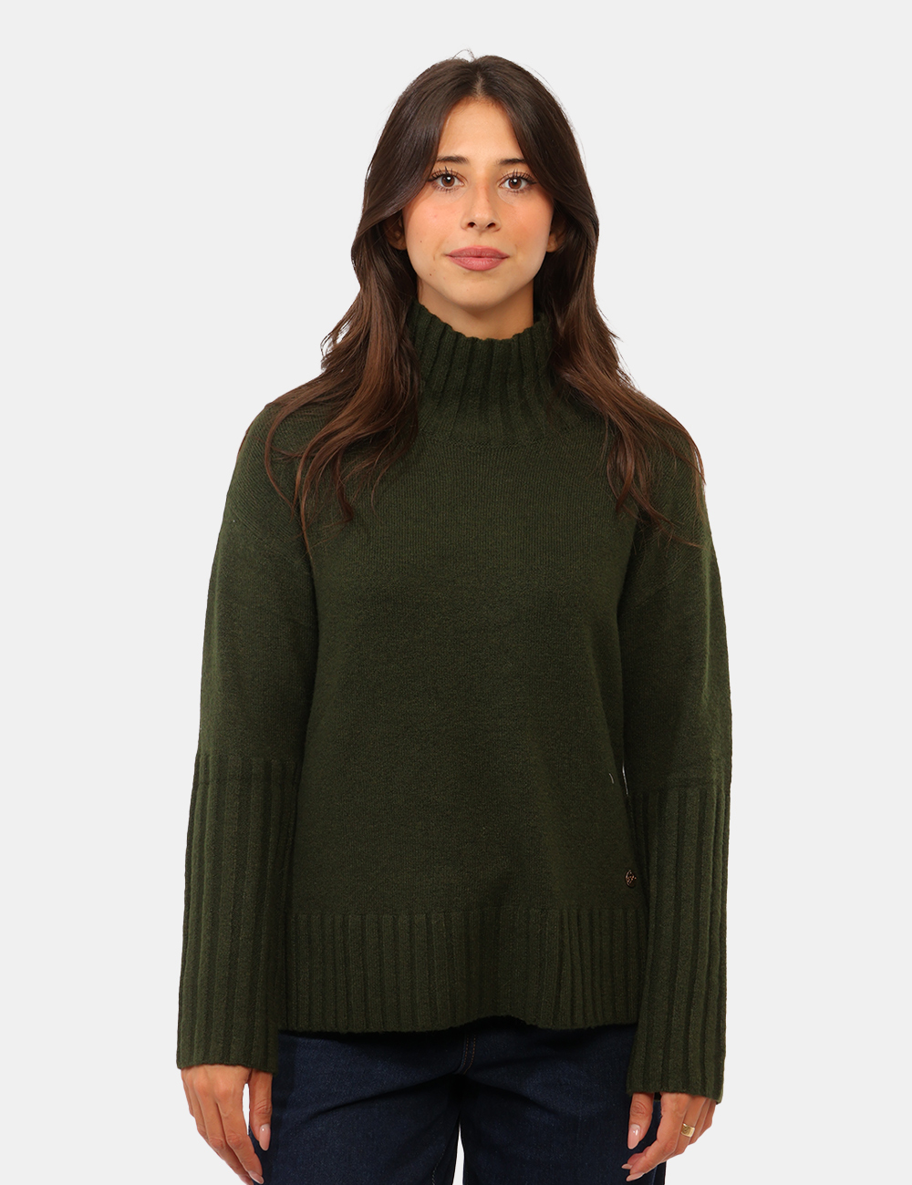 M085-BN00_VERDE-MIL-SCURO_AI26_4 Maglia Yes Zee Verde - Maglia YES ZEE Verde da donna La Maglia YES ZEE Verde da donna è un capo versatile e confortevole, pe