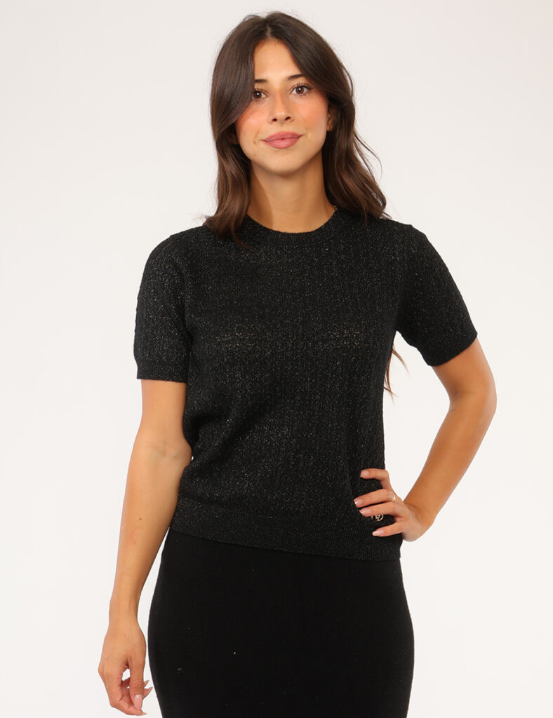 Abbigliamento donna scontato - Maglia Yes Zee Nera