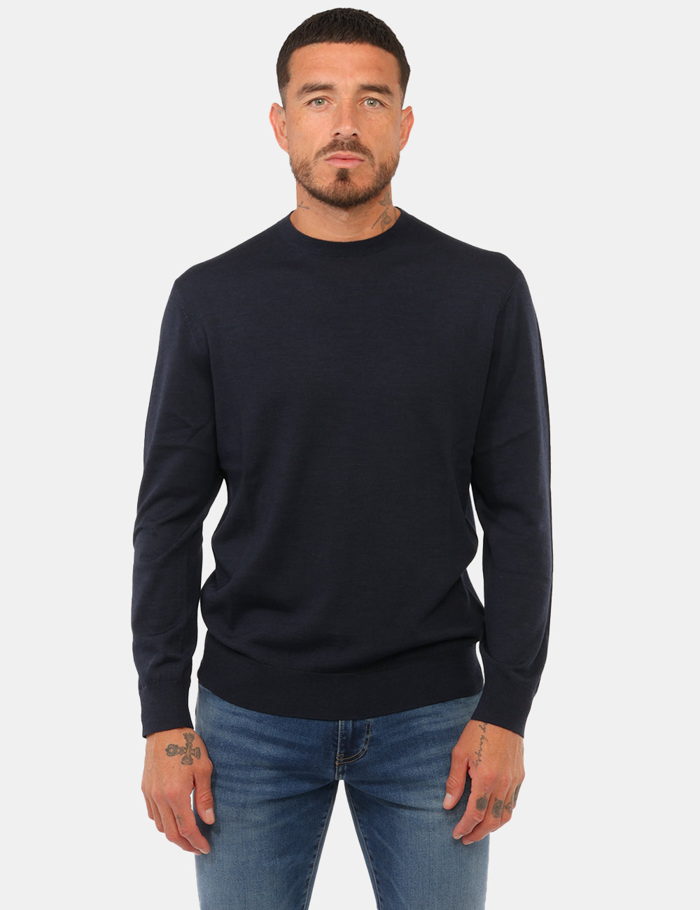 Maglia Gazzarrini Blu 100% Lana Merinos - Maglia GAZZARRINI Blu da uomo La Maglia GAZZARRINI Blu è un capo essenziale e raff