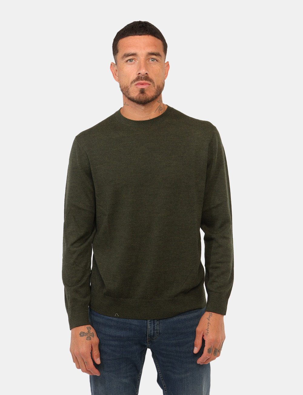 Maglia Gazzarrini Verde 100% Lana Merinos - Maglia GAZZARRINI Verde da uomo La Maglia GAZZARRINI Verde è un capo essenziale