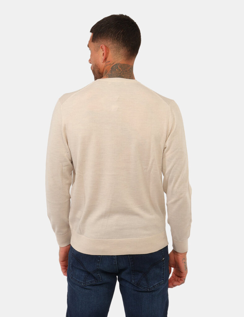 Maglia Gazzarrini Panna 100% Lana Merinos