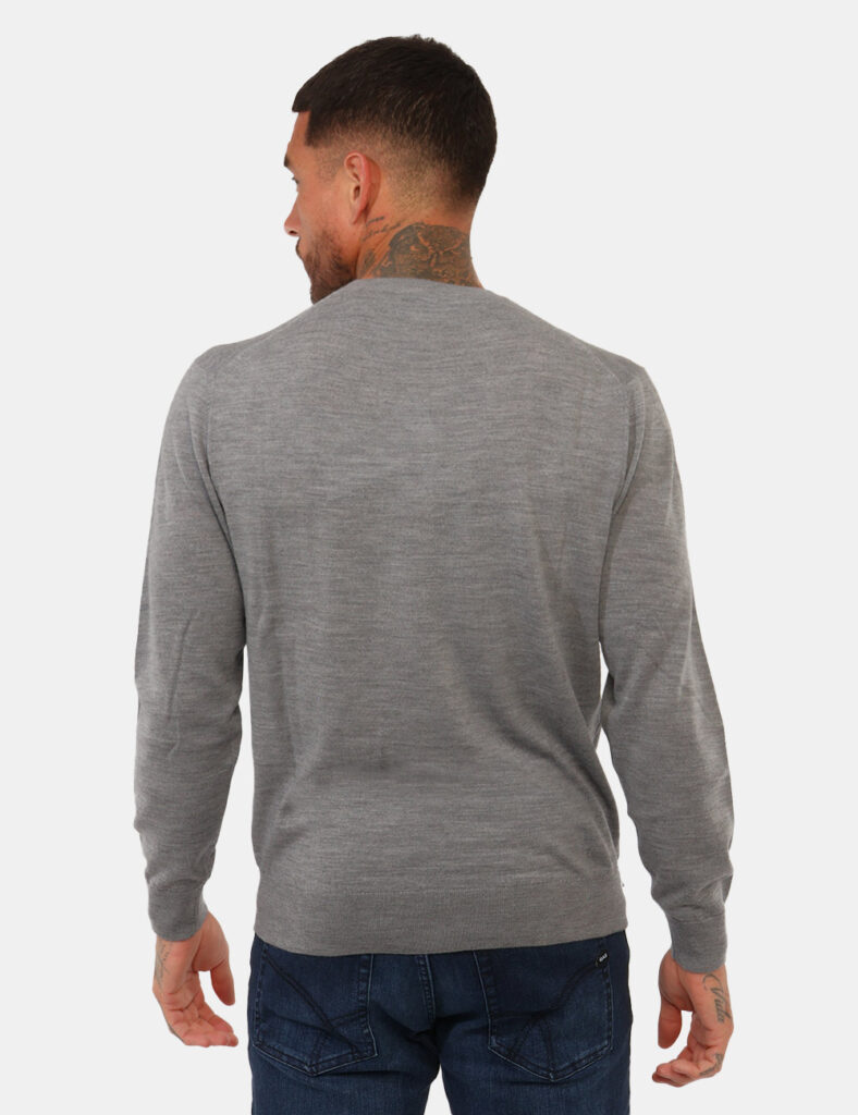 Maglia Gazzarrini Grigia 100% Lana Merinos