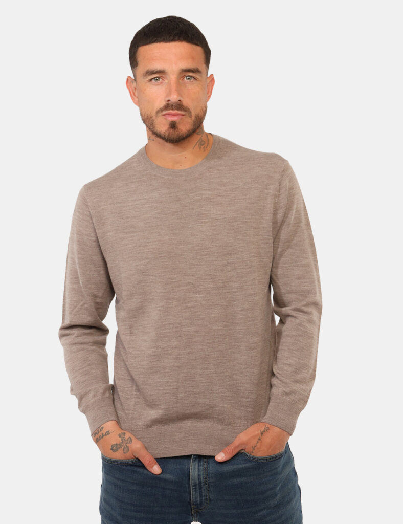 Maglia Gazzarrini Beige 100% Lana Merinos