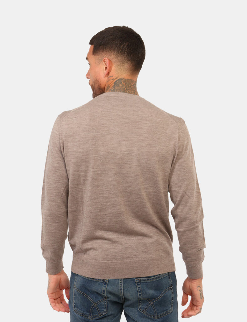 Maglia Gazzarrini Beige 100% Lana Merinos