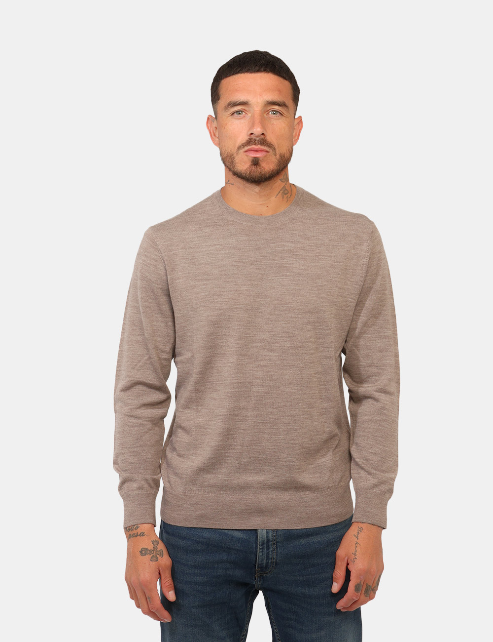 Maglia Gazzarrini Beige 100% Lana Merinos - Maglia GAZZARRINI Beige da uomo La Maglia GAZZARRINI Beige è un capo essenziale