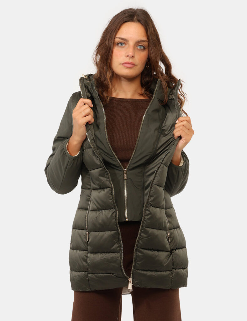 Abbigliamento donna scontato - PIumino Yes Zee Verde