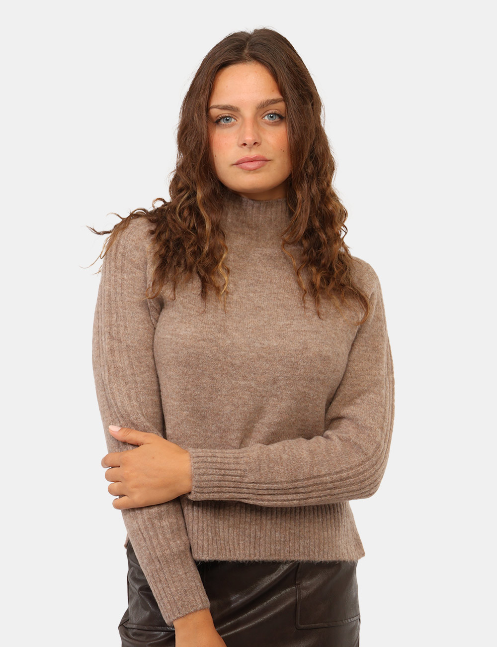 PL7000180_DARK-STONE-BEIGE-P860_AI26_1 Maglia Pepe Jeans Beige - Maglia PEPE JEANS Beige da donna La Maglia PEPE JEANS Beige da donna è un capo morbido e versatile