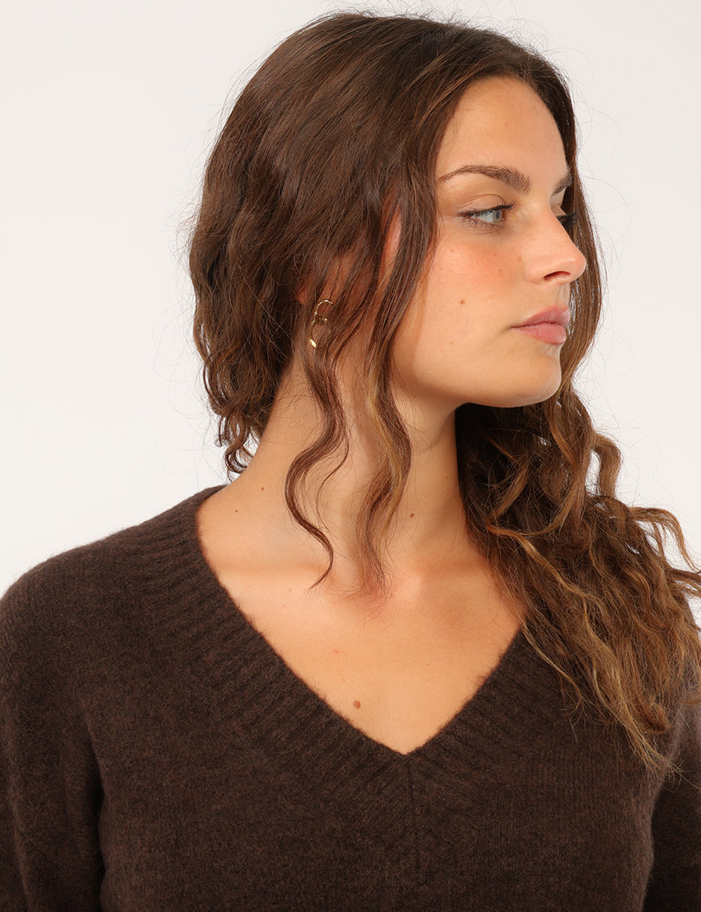 PL7000218_TRAIL-BROWN-P874_AI26_5 Maglia Pepe Jeans Marrone - Maglia PEPE JEANS Marrone da donna La Maglia PEPE JEANS Marrone da donna è un capo femminile e v