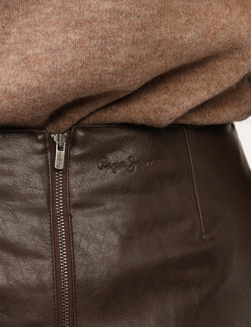PL9011962_TRAIL-BROWN-P874_AI26_4 Gonna Pepe Jeans Marrone - Gonna PEPE JEANS Marrone da donna La Gonna PEPE JEANS Marrone da donna è un capo dal carattere co