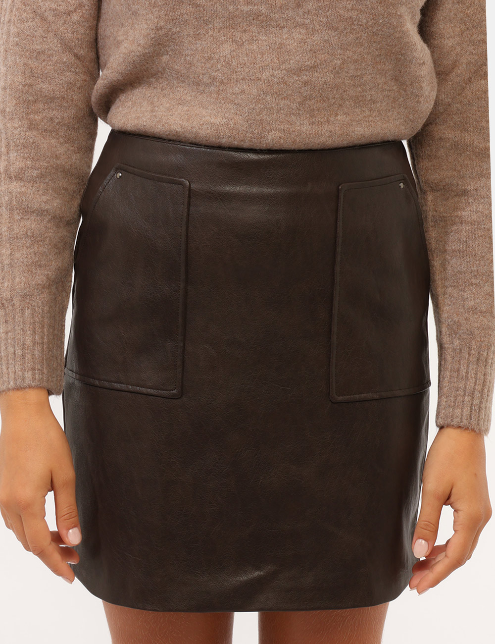 PL9011962_TRAIL-BROWN-P874_AI26_6 Gonna Pepe Jeans Marrone - Gonna PEPE JEANS Marrone da donna La Gonna PEPE JEANS Marrone da donna è un capo dal carattere co