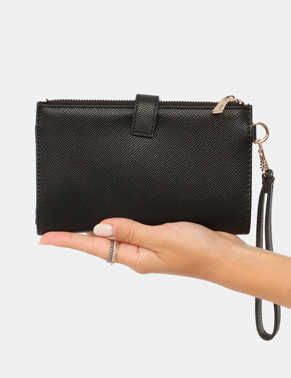 SWZG74-59157-OA_BLACK_AI25_4 Portafoglio Guess Nero - Portafoglio GUESS Nero da donna Il Portafoglio GUESS Nero da donna è un accessorio elegante e funzi
