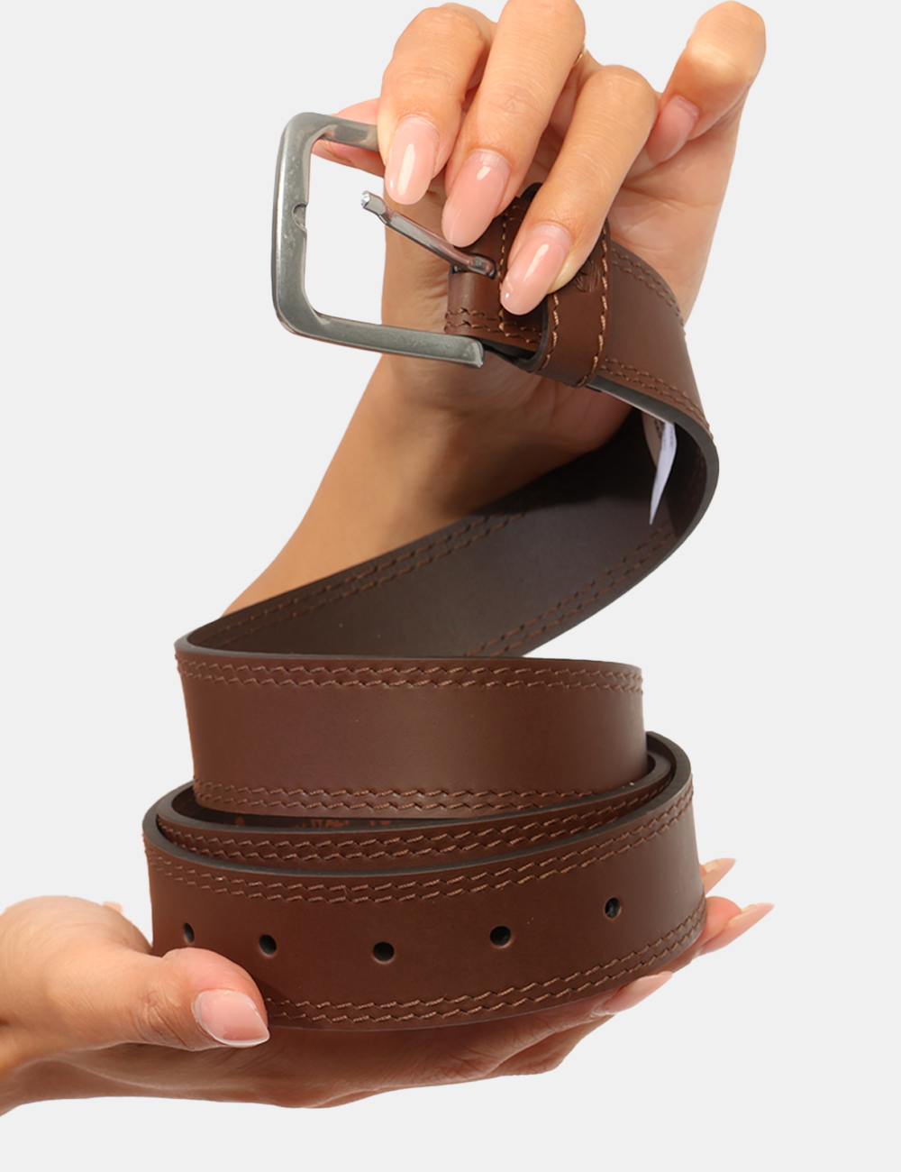 TB0RB050_COCOA_AI26_1 Cintura Timberland Marrone - Cintura Timberland Marrone da uomo La Cintura TIMBERLAND Marrone da uomo è un accessorio versat