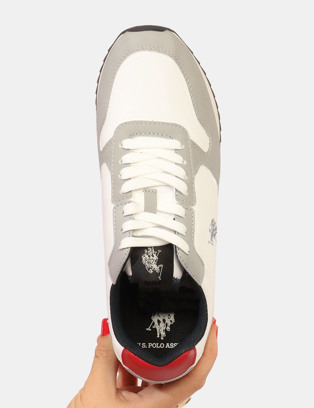 TYLERI002B-SC_LGR-RED02_AI26_3 Sneakers U.S. Polo Assn. Grigia - Sneakers U.S. Polo Assn. Grigia da uomo Le Sneakers U.S. POLO ASSN. Grigia da uomo sono un