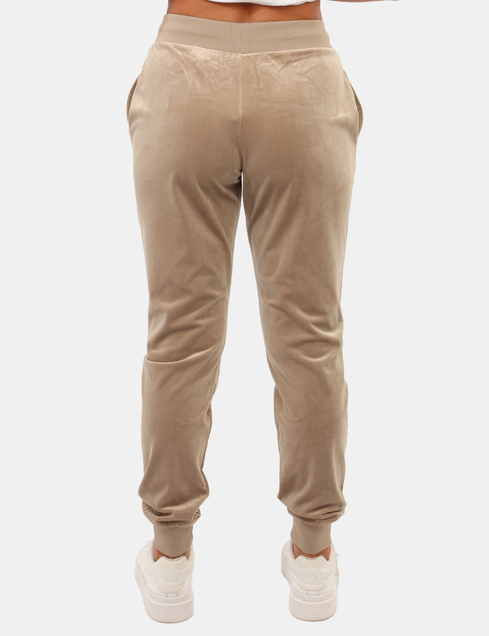 V3BB26-K0232-SC_TOTALLY-TAUPE_AI26_2 Pantalone Guess Verde - Pantalone Guess Verde da donna Il Pantalone GUESS Verde da donna è un capo dal carattere casual e co