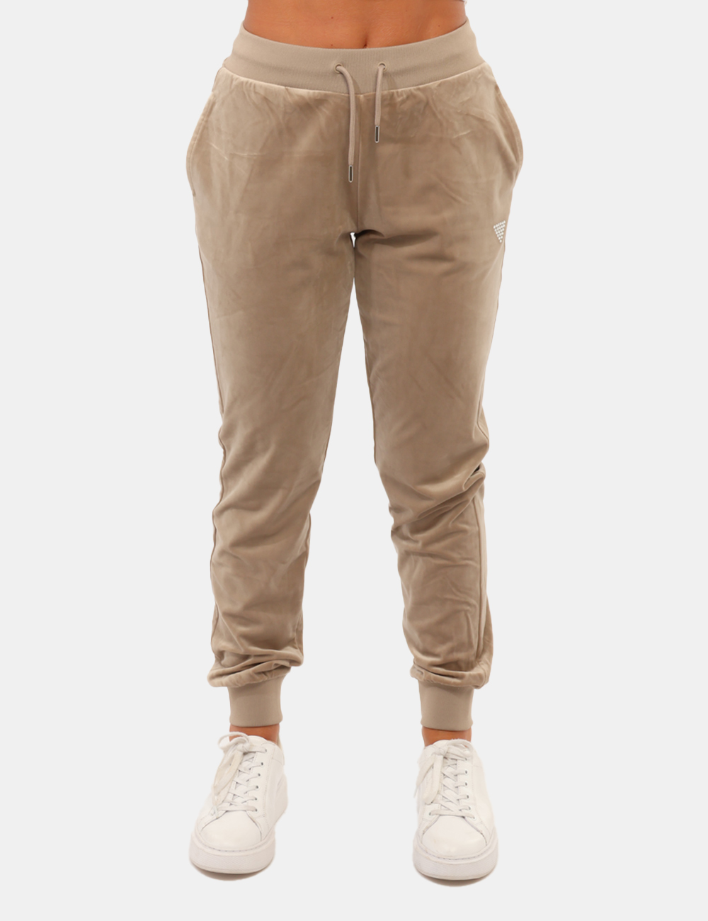 V3BB26-K0232-SC_TOTALLY-TAUPE_AI26_5 Pantalone Guess Verde - Pantalone Guess Verde da donna Il Pantalone GUESS Verde da donna è un capo dal carattere casual e co