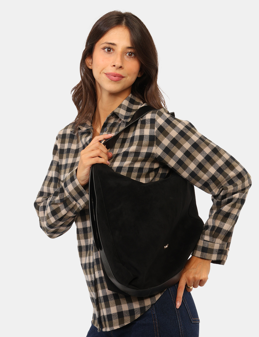 W033-AR00_NERO_AI26_1 Borsa Yes Zee Nera - Borsa YES ZEE Nera da donna La Borsa YES ZEE Nera da donna è un accessorio versatile dal design morbido