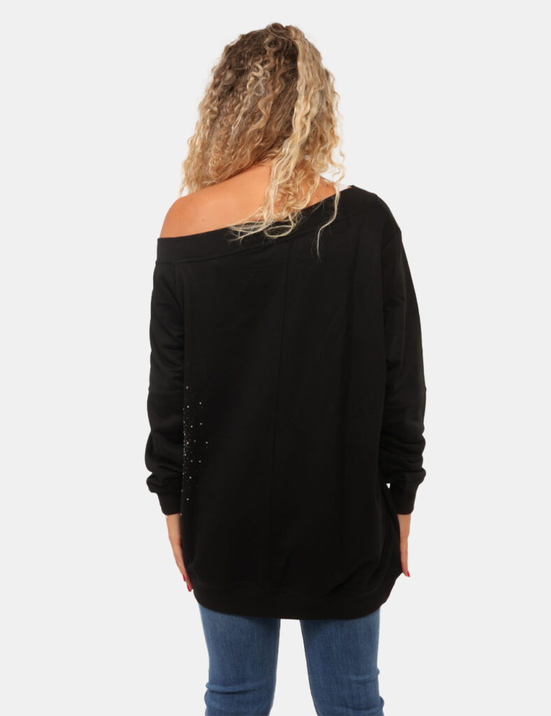 Abbigliamento donna scontato - Felpa Guess Nera