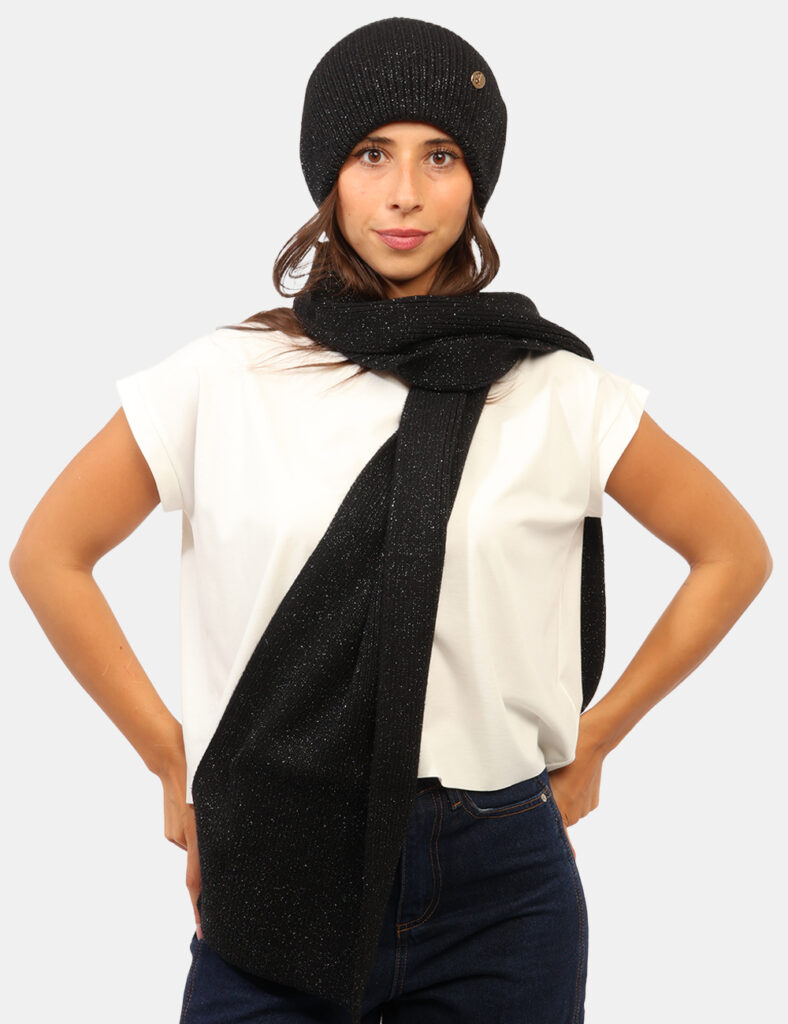 Cappello e Sciarpa Yes Zee Nero