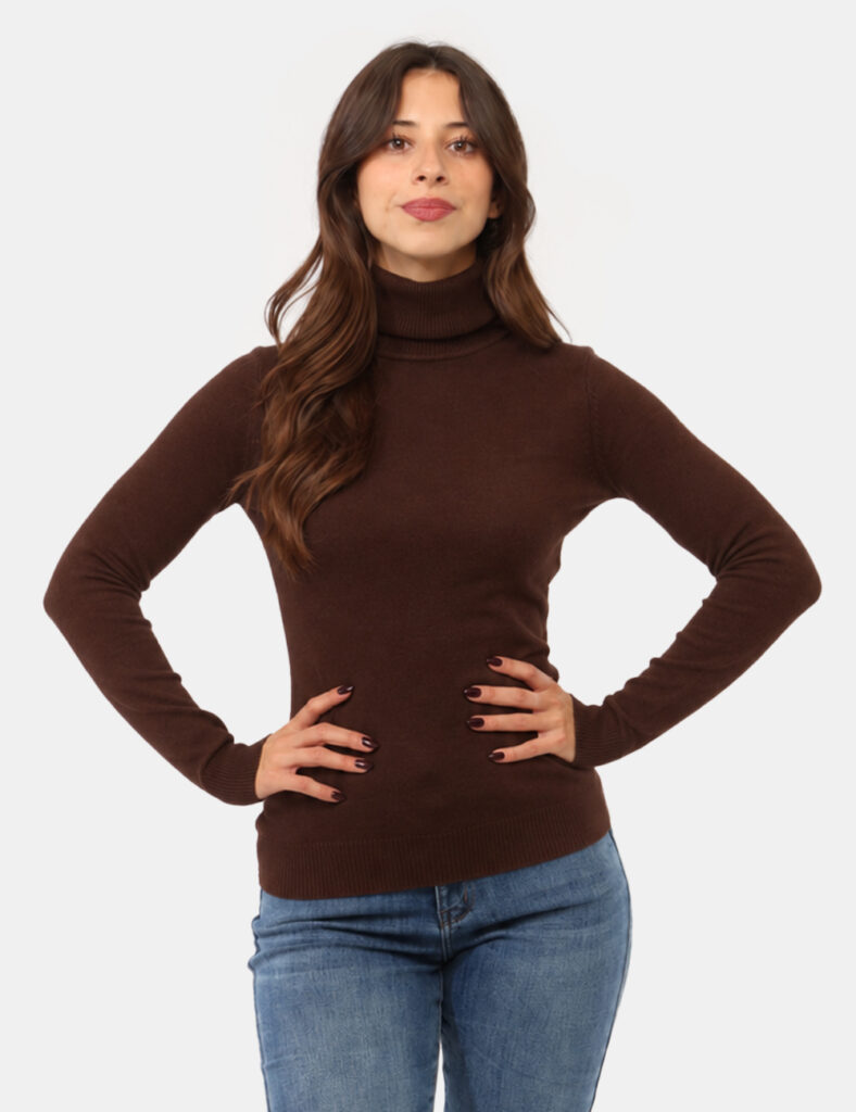 Abbigliamento donna scontato - Maglia Rue De Clerie Marrone