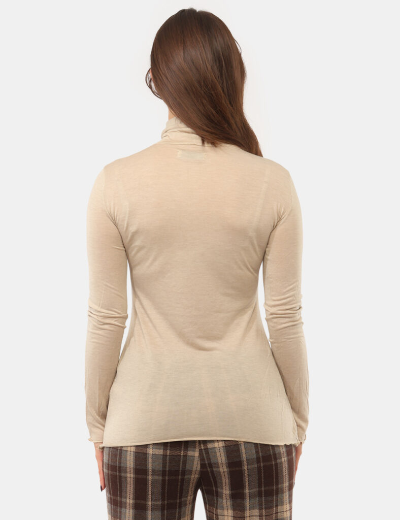T-shirt cashmere ultralight Rue De Clerie Beige - T-shirt Cashmere Ultralight Rue De Clerie Beige da DonnaLa T-shirt cashmer