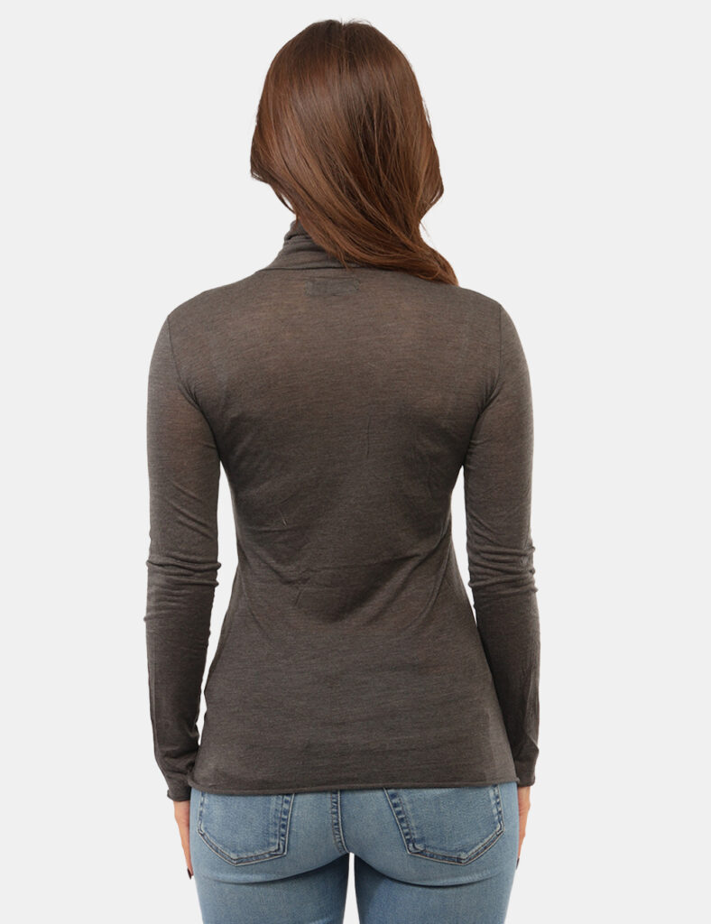 Abbigliamento donna scontato - T-shirt cashmere ultralight Rue De Clerie Grigia