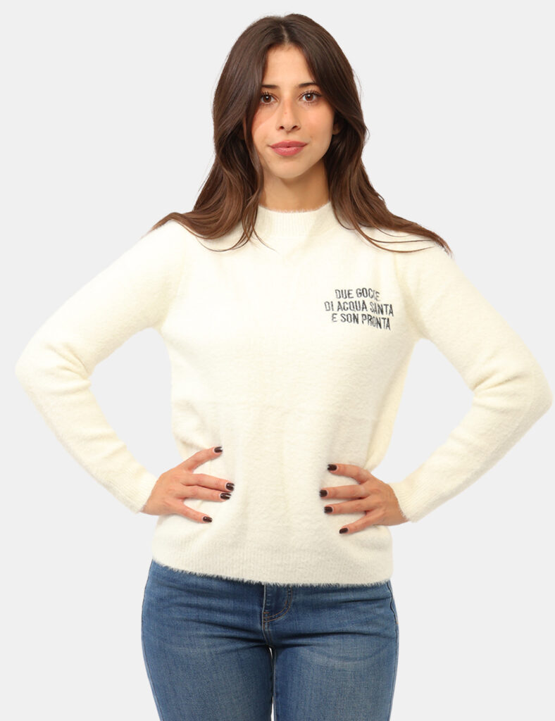 Abbigliamento donna scontato - Maglia Concept83 Bianca