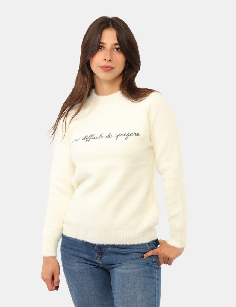 Abbigliamento donna scontato - Maglia Concept83 Bianca