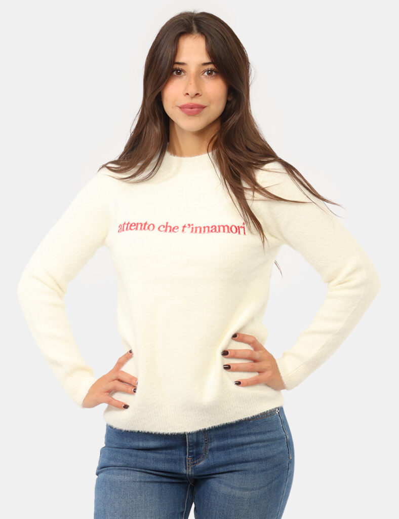 Abbigliamento donna scontato - Maglia Concept83 Bianca