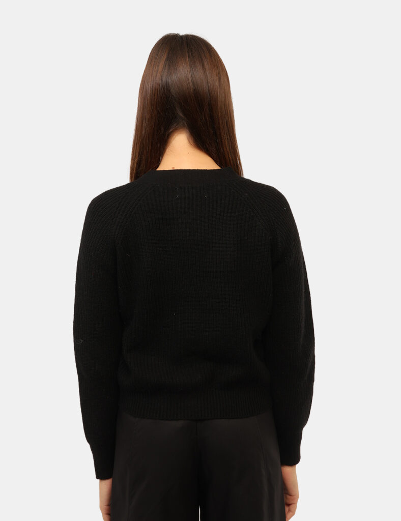 Abbigliamento donna scontato - Maglia Materica Nera