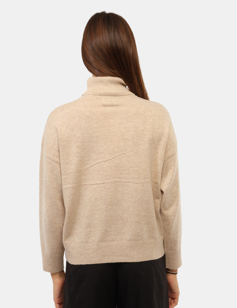 Abbigliamento donna scontato - Maglia Materica Beige
