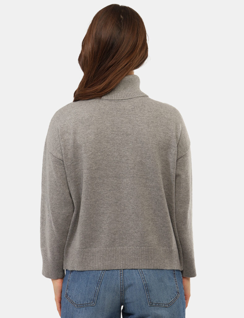 Abbigliamento donna scontato - Maglia Materica Grigia