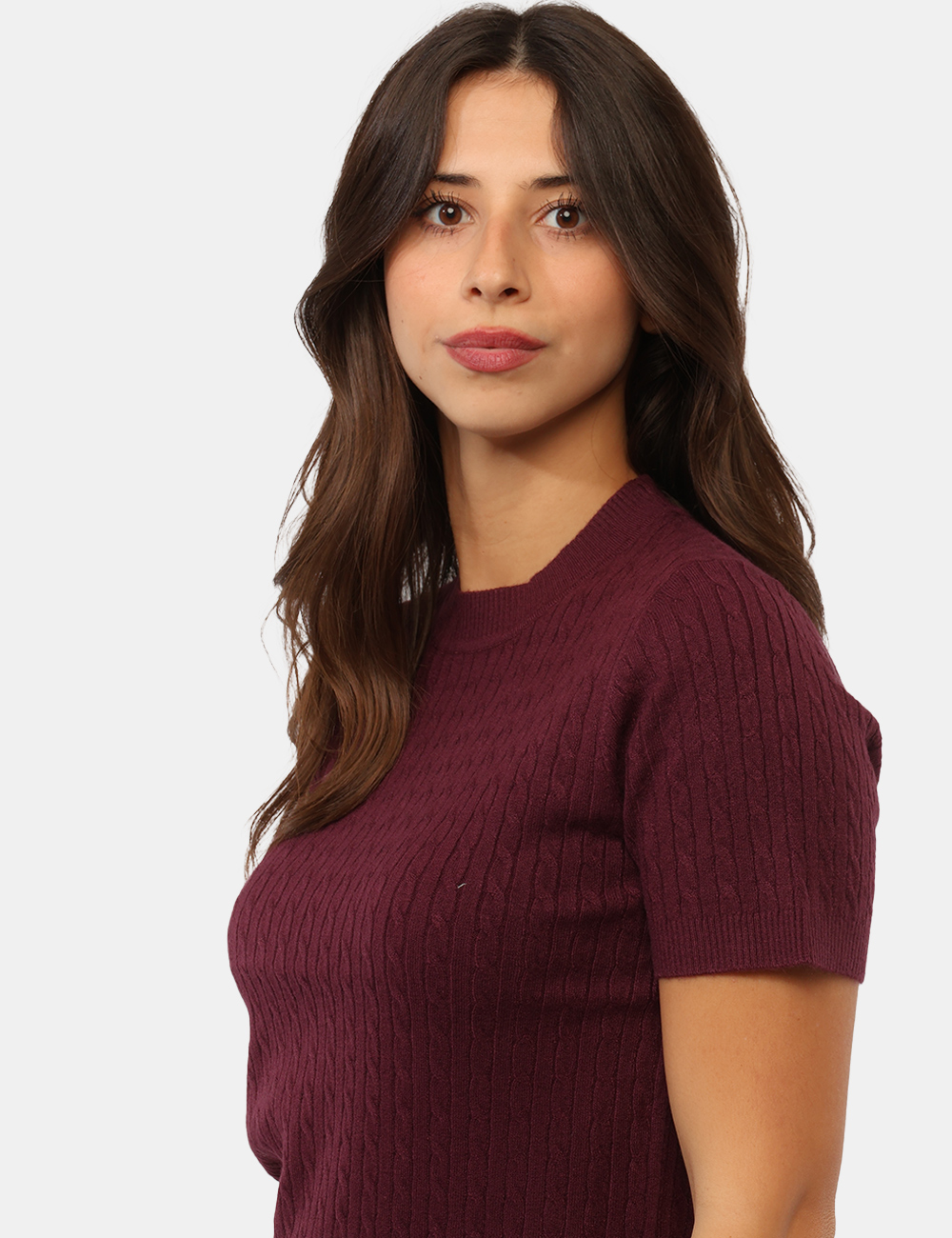 Maglia Materica Bordeaux - Maglia Materica Bordeaux da DonnaLa Maglia MATERICA Bordeaux da donna è un capo raffinato e versa