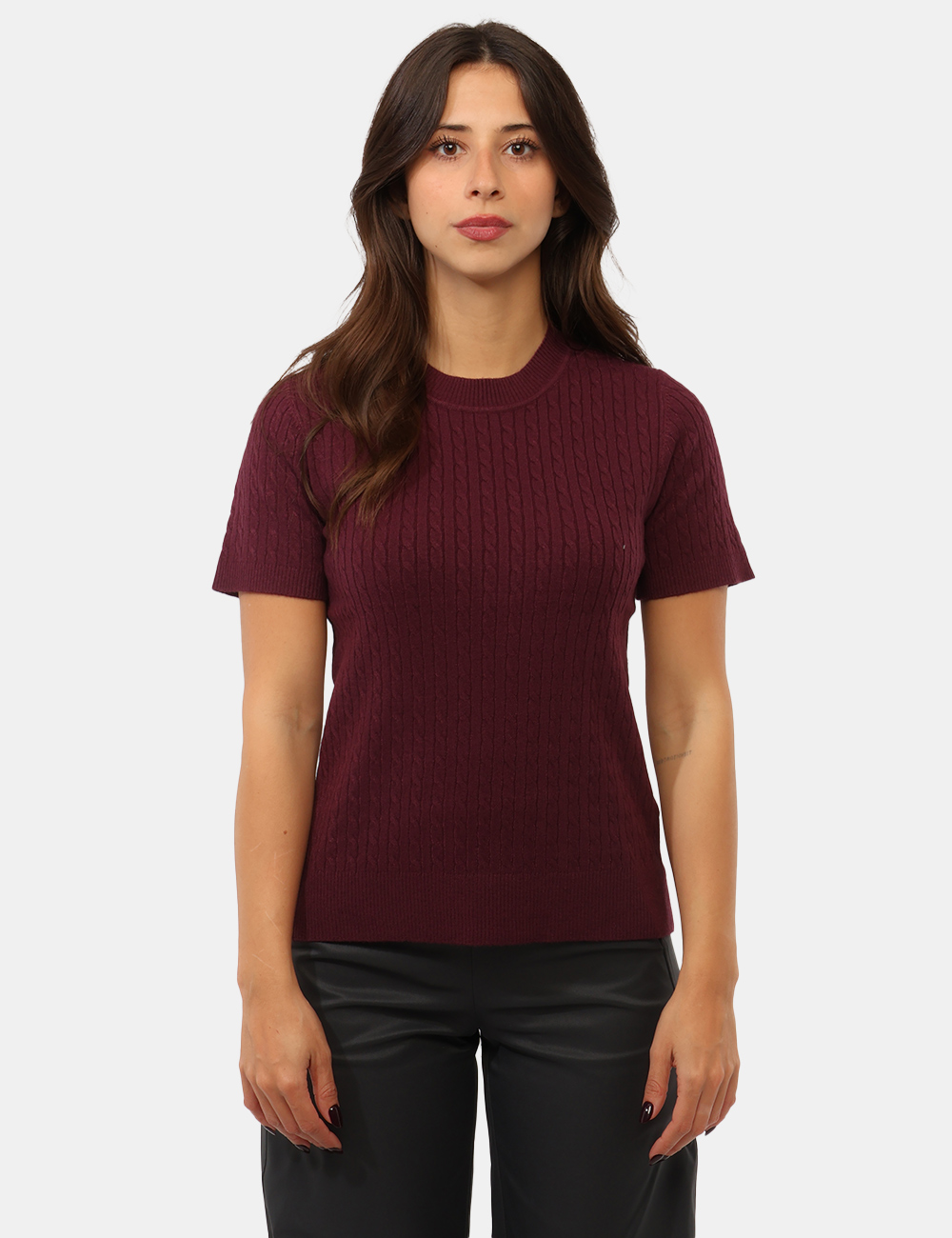 Maglia Materica Bordeaux - Maglia Materica Bordeaux da DonnaLa Maglia MATERICA Bordeaux da donna è un capo raffinato e versa