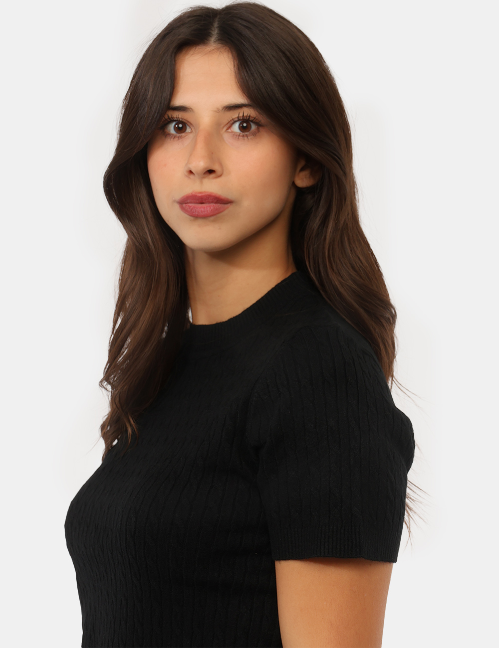 Maglia Materica Nera - Maglia Materica Nera da DonnaLa Maglia MATERICA Nera da donna è un capo raffinato e versatile, ideale