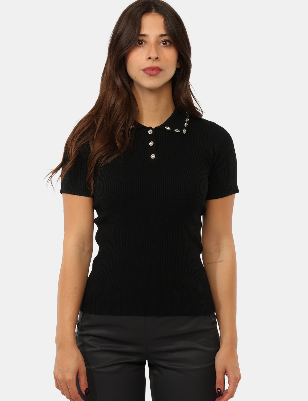 Polo Rue De Clerie Nera - Polo Rue De Clerie Nera da DonnaLa Polo RUE DE CLERIE Nera da donna è un capo elegante e femminile
