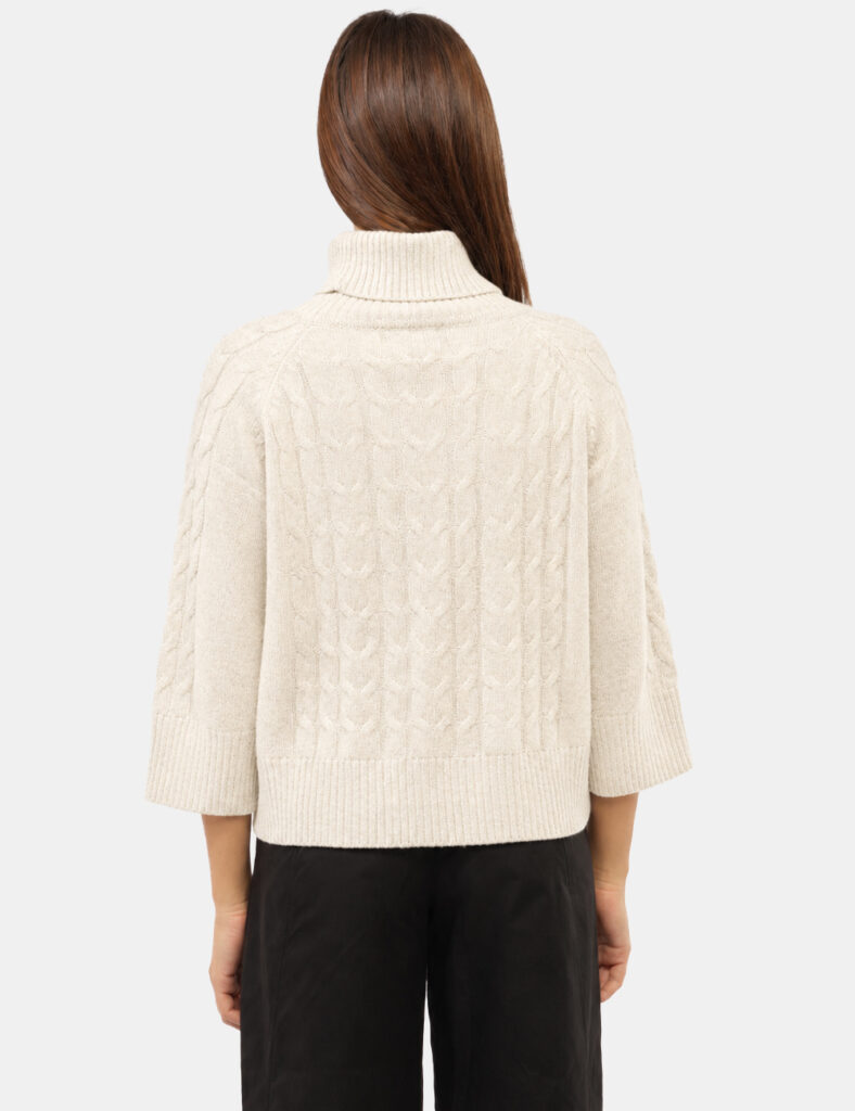 Abbigliamento donna scontato - Maglia Materica Bianca