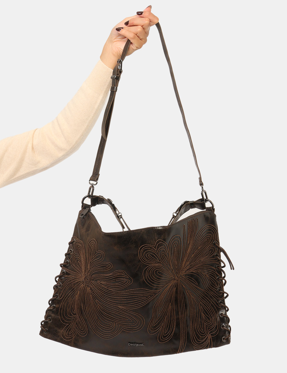 Borsa Desigual Marrone - Borsa DESIGUAL Marrone da donna La Borsa DESIGUAL Marrone da donna è un accessorio versatile e cont