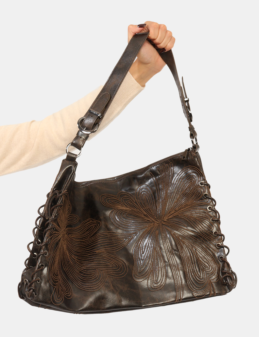 Borsa Desigual Marrone - Borsa DESIGUAL Marrone da donna La Borsa DESIGUAL Marrone da donna è un accessorio versatile e cont