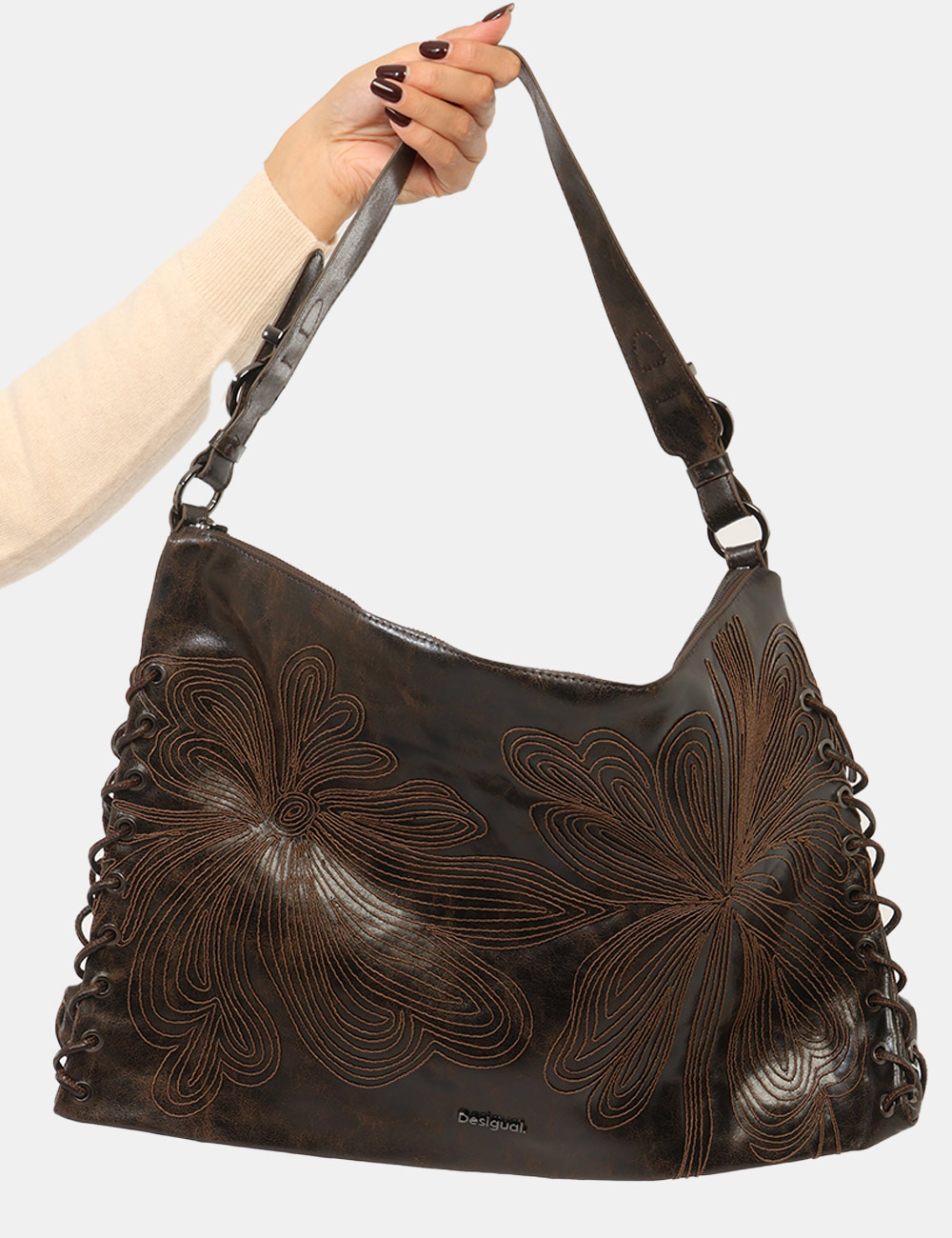 Borsa Desigual Marrone - Borsa DESIGUAL Marrone da donna La Borsa DESIGUAL Marrone da donna è un accessorio versatile e cont