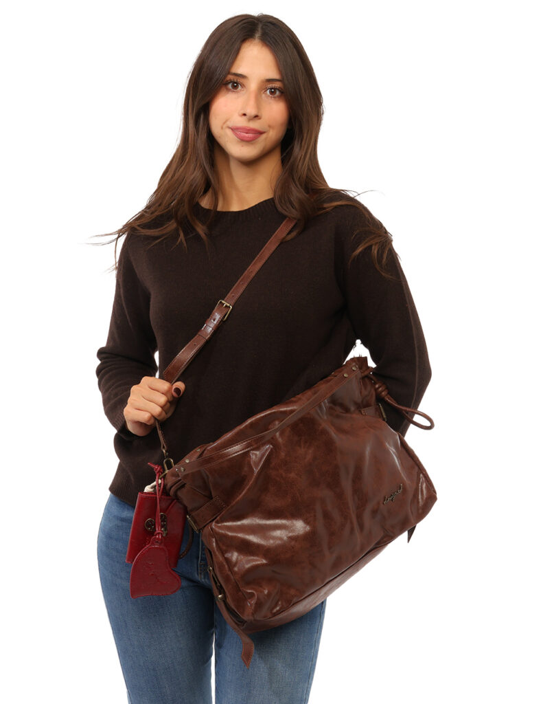 Borsa Desigual Marrone