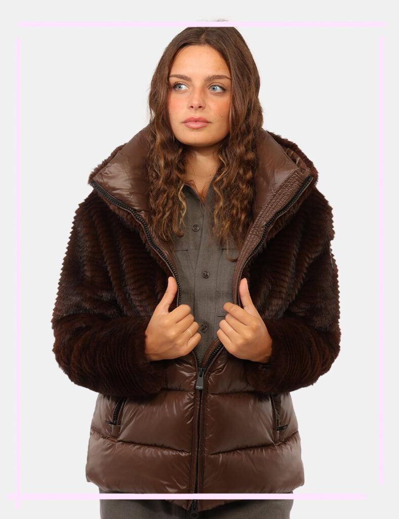 Abbigliamento donna scontato - Pelliccia Blauer Marrone tg.S
