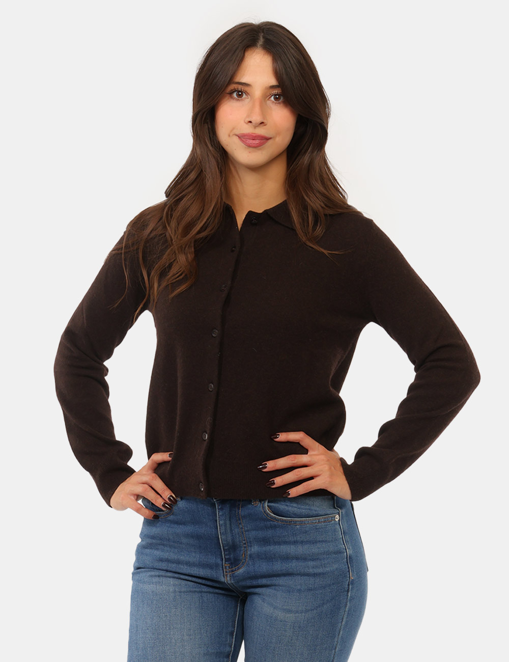 Maglia Rue De Clerie Luxury Marrone - Maglia RUE DE CLERIE LUXURY Marrone da donna La Maglia RUE DE CLERIE LUXURY Marrone da