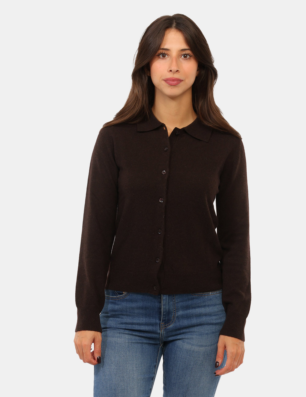 Maglia Rue De Clerie Luxury Marrone - Maglia RUE DE CLERIE LUXURY Marrone da donna La Maglia RUE DE CLERIE LUXURY Marrone da