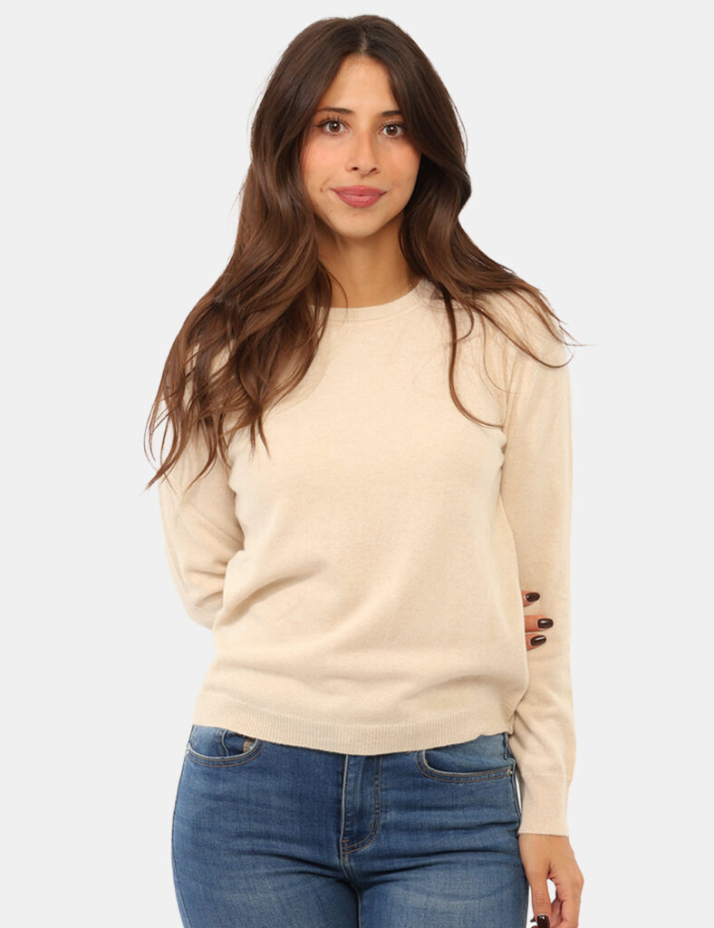 Abbigliamento donna scontato - Maglia Rue De Clerie Luxury Beige