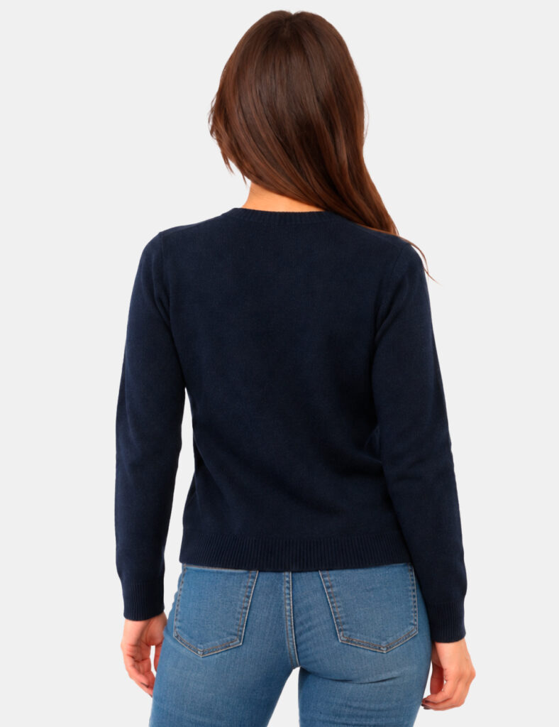 Cardigan e pullover da donna - Maglia Rue De Clerie Luxury Blu