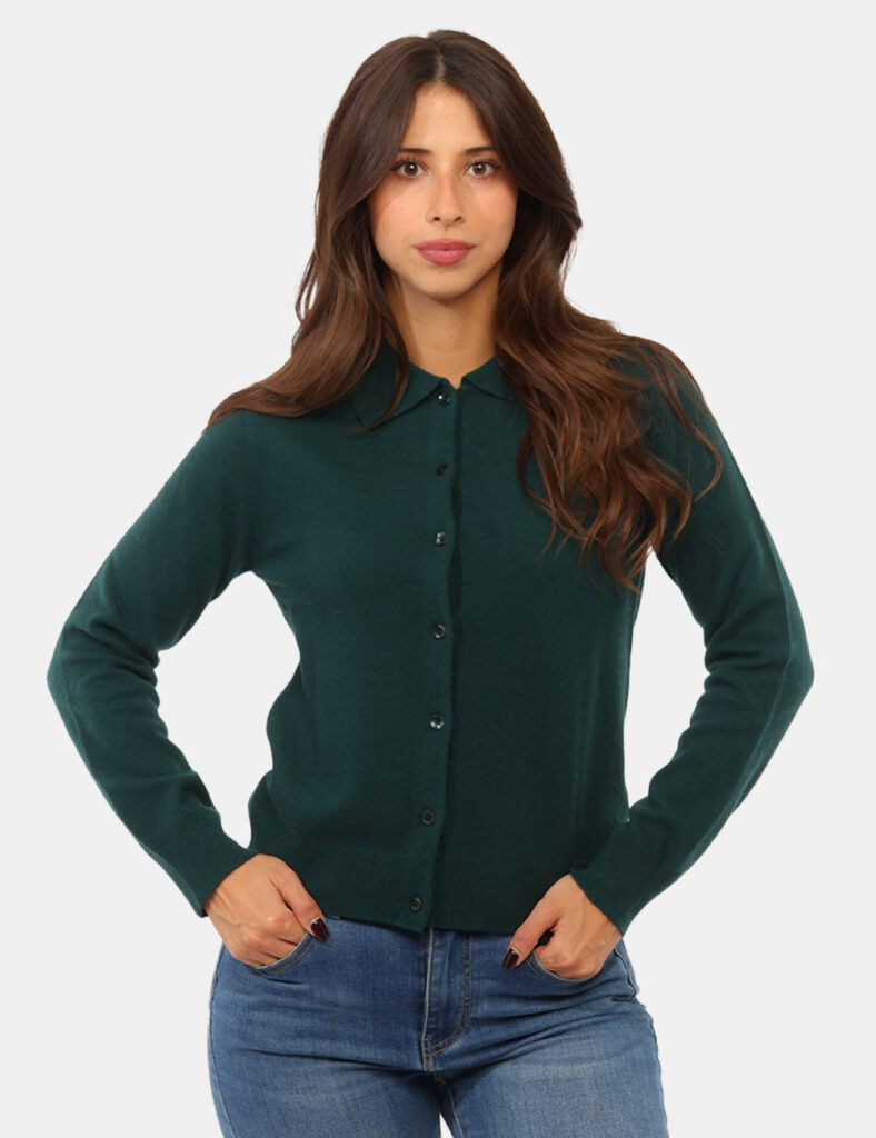 Abbigliamento donna scontato - Maglia Rue De Clerie Luxury Verde