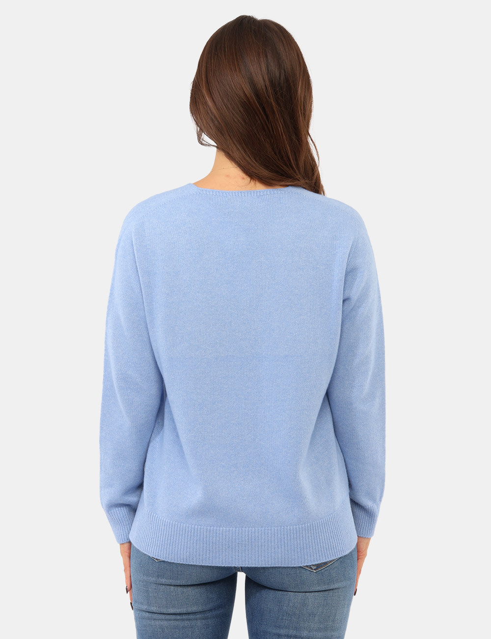 Maglia Rue De Clerie Luxury Azzurra - Maglia RUE DE CLERIE LUXURY Azzurra da donna La Maglia RUE DE CLERIE LUXURY Azzurra da